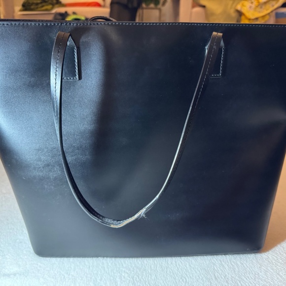 Kate Spade Black Leather Tote - Picture 4 of 6